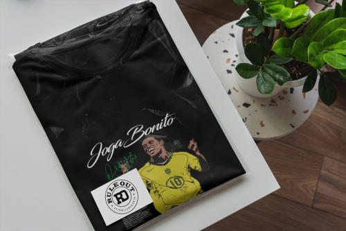 Męska Koszulka Piłkarska Ronaldinho Joga Bonito 10 Prezent dla Kibica 8