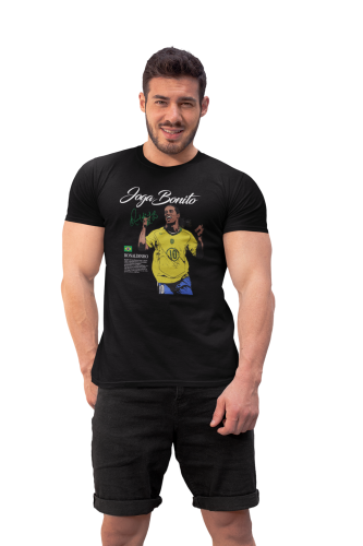 Męska Koszulka Piłkarska Ronaldinho Joga Bonito 10 Prezent dla Kibica 2