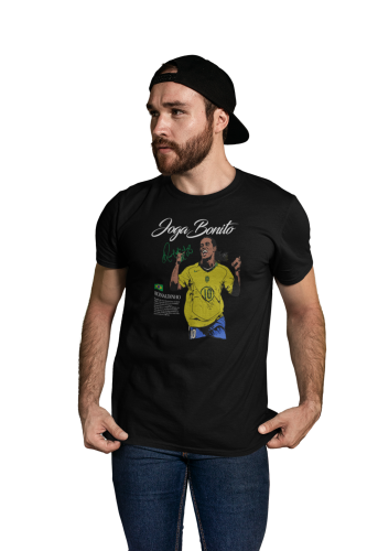 Męska Koszulka Piłkarska Ronaldinho Joga Bonito 10 Prezent dla Kibica 3