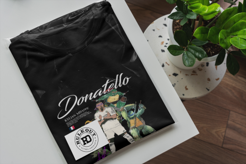 Męska Koszulka Piłkarska Mbappe Donatello Streetwear Prezent dla Kibica 8