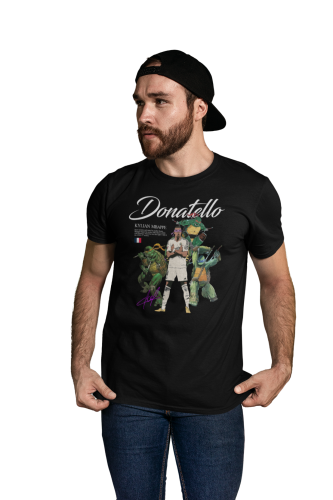 Męska Koszulka Piłkarska Mbappe Donatello Streetwear Prezent dla Kibica 3
