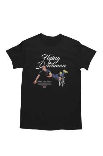 Koszulka Piłkarska Flying Dutchman Van Persie T-Shirt Męski Streetwear 7