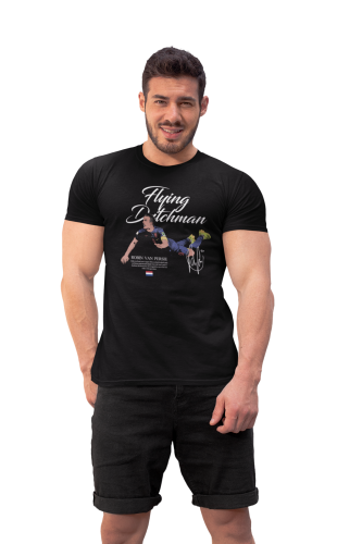 Koszulka Piłkarska Flying Dutchman Van Persie T-Shirt Męski Streetwear 2