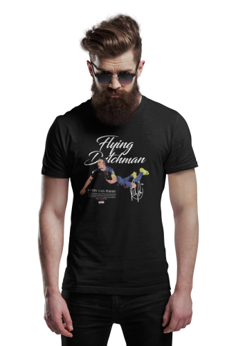 Koszulka Piłkarska Flying Dutchman Van Persie T-Shirt Męski Streetwear 6