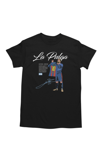 Koszulka Piłkarska La Pulga Messi 10 T-Shirt Męski Prezent dla Kibica 8