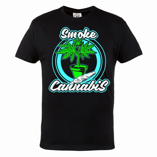KOSZULKA SMOKE CANABIS MARIHUANA WEED 420 ZIOŁO JOINT REGGAE  WEED17