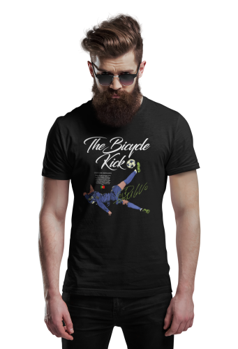 Koszulka Cristiano Ronaldo The Bicycle Kick T-Shirt Piłka Nożna Legendarny Gol 6
