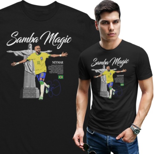 Koszulka Piłkarska Neymar Samba Magic T-Shirt Prezent dla Kibica 1