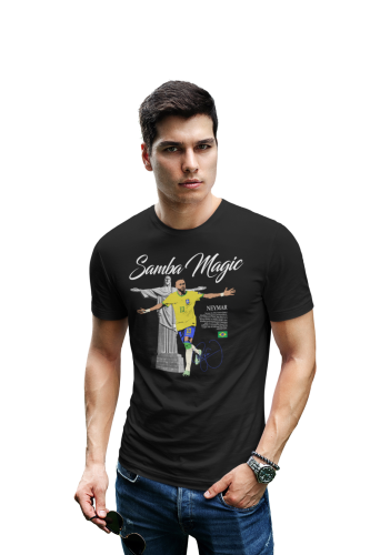 Koszulka Piłkarska Neymar Samba Magic T-Shirt Prezent dla Kibica 4