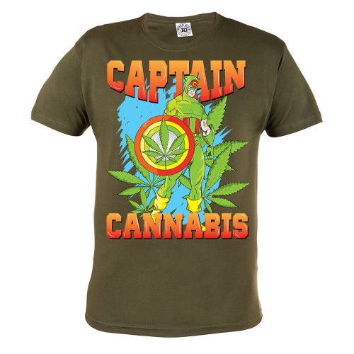 KOSZULKA ŚMIESZNE CAPITAN CANNABIS 4