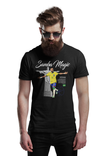 Koszulka Piłkarska Neymar Samba Magic T-Shirt Prezent dla Kibica 6