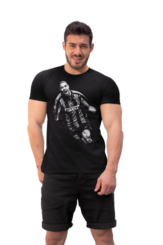 Męska Koszulka Piłkarska Adriano Inter Mediolan Legendarny Napastnik 2