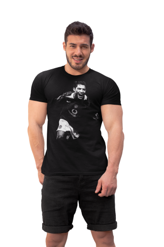 Koszulka Piłkarska Cristiano Ronaldo | Retro Football T-Shirt Czarna 2