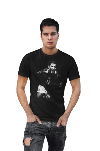 Koszulka Piłkarska Cristiano Ronaldo | Retro Football T-Shirt Czarna 5