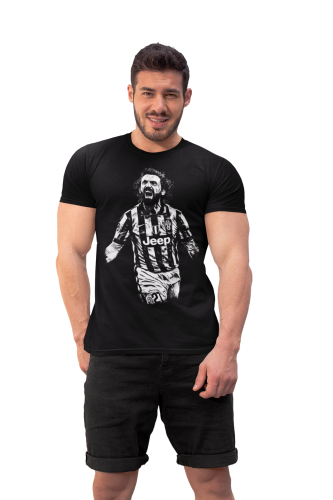 Koszulka Andrea Pirlo – Juventus | Włoska Legenda Futbolu | T-Shirt Męski 2
