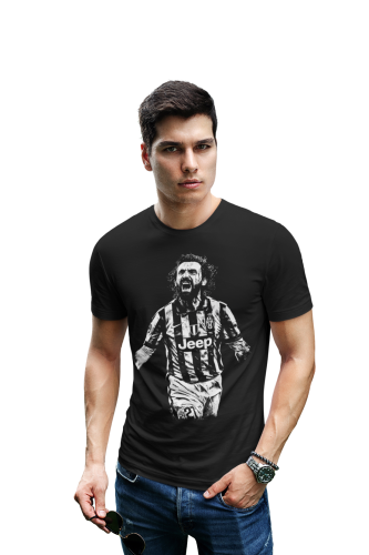 Koszulka Andrea Pirlo – Juventus | Włoska Legenda Futbolu | T-Shirt Męski 4