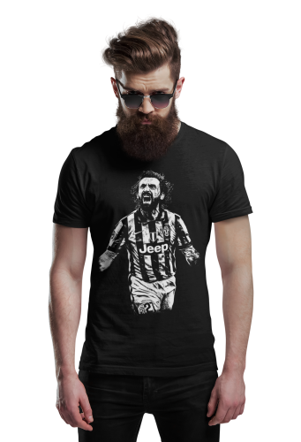 Koszulka Andrea Pirlo – Juventus | Włoska Legenda Futbolu | T-Shirt Męski 6