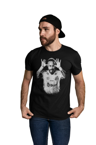 Koszulka męska Neymar Jr Santos FC – Brazylijski Magik | T-shirt piłkarski 3