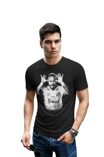 Koszulka męska Neymar Jr Santos FC – Brazylijski Magik | T-shirt piłkarski 4