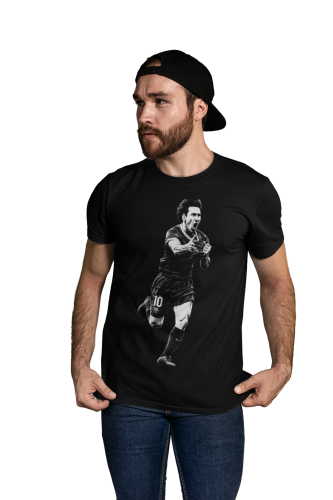 Koszulka męska Lionel Messi – Ikona Futbolu | T-shirt piłkarski dla fana 3