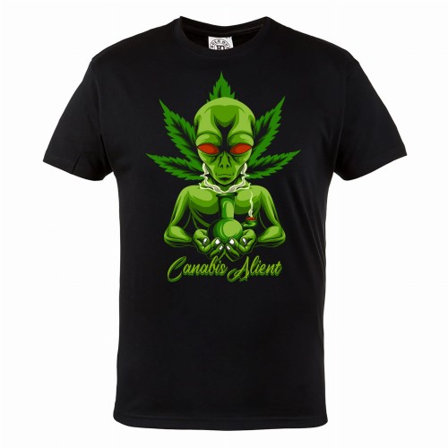 KOSZULKA ALIEN CANABIS MARIHUANA WEED 420 ZIOŁO LIŚĆ JOINT REGGAE  WEED23 1