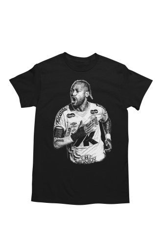 Koszulka męska Neymar Jr – Santos FC | Piłkarski T-shirt dla fana futbolu 7