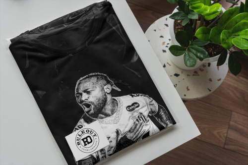 Koszulka męska Neymar Jr – Santos FC | Piłkarski T-shirt dla fana futbolu 8
