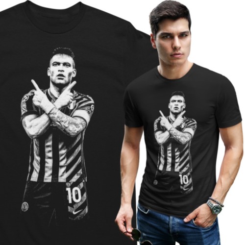 Koszulka męska Lautaro Martínez – Inter Mediolan | Piłkarski T-shirt Premium dla fana calcio 1