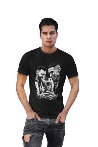 Koszulka męska Argentina – Messi & Di María | Mistrzowie Świata 2022 | T-shirt piłkarski 5