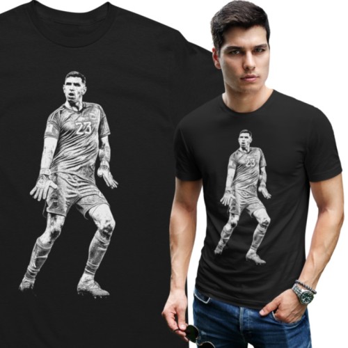 Koszulka męska Emiliano Martínez – Argentina | Mistrz Świata 2022 | T-shirt piłkarski 1