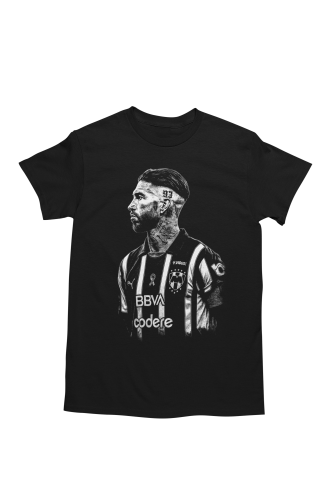 Koszulka męska Sergio Ramos – Monterrey | Ikona futbolu | T-shirt piłkarski 7