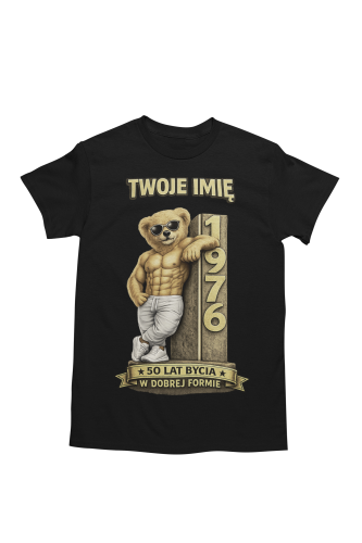 Męska Koszulka prezent na 50 Urodziny Personalizowana Twoje Imię torba gratis  5