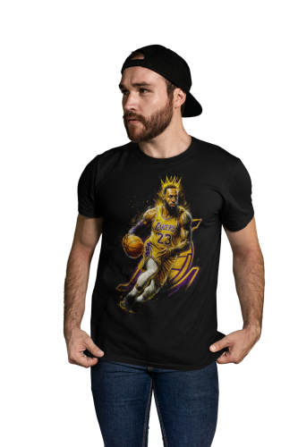 Męska koszulka koszykarska NBA LeBron James 23 Los Angeles Lakers streetwear 2