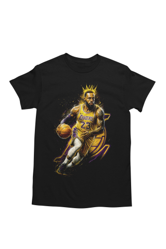 Męska koszulka koszykarska NBA LeBron James 23 Los Angeles Lakers streetwear 3