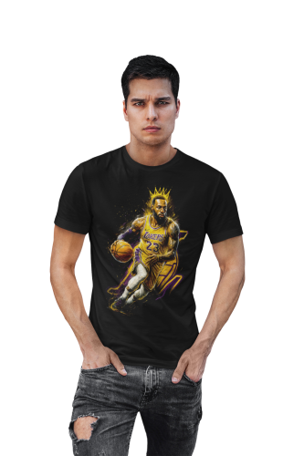 Męska koszulka koszykarska NBA LeBron James 23 Los Angeles Lakers streetwear 6