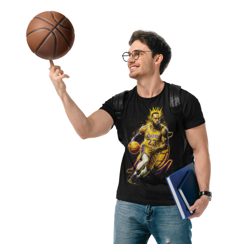 Męska koszulka koszykarska NBA LeBron James 23 Los Angeles Lakers streetwear 7