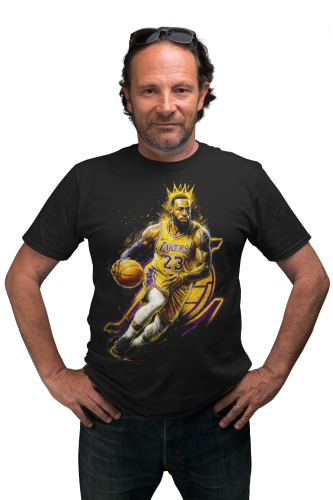 Męska koszulka koszykarska NBA LeBron James 23 Los Angeles Lakers streetwear 8