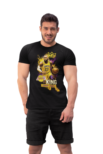 Męska koszulka koszykarska NBA LeBron James 23 Los Angeles Lakers 4