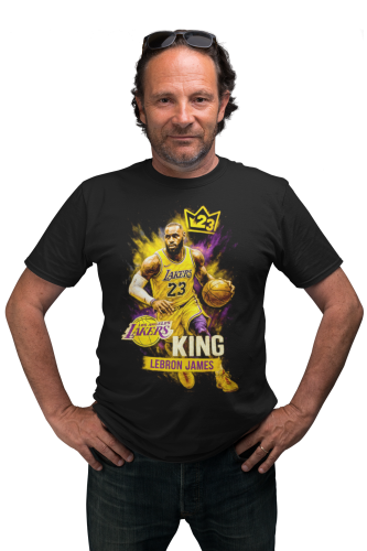 Męska koszulka koszykarska NBA LeBron James 23 Los Angeles Lakers 8