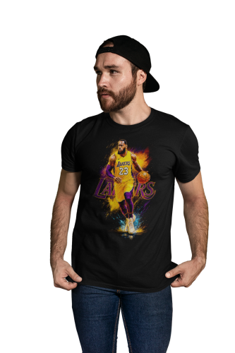 Męska koszulka koszykarska NBA LeBron James 23 Los Angeles Lakers koszykówka 2