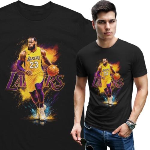Męska koszulka koszykarska NBA LeBron James 23 Los Angeles Lakers koszykówka 1