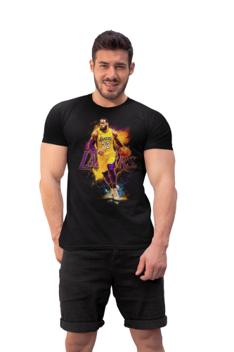 Męska koszulka koszykarska NBA LeBron James 23 Los Angeles Lakers koszykówka 4