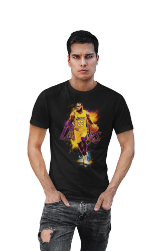 Męska koszulka koszykarska NBA LeBron James 23 Los Angeles Lakers koszykówka 6