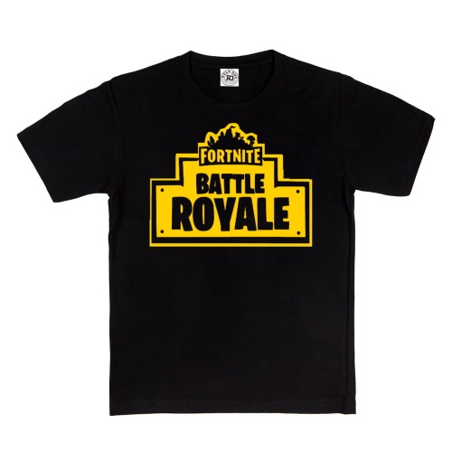 DZIECIĘCA KOSZULKA GRA FORTNITE BATTLE ROYAL CZARNA FN05 1