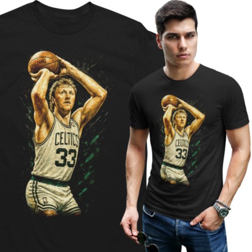 Koszulka męska NBA Celtics Larry Bird 33 vintage streetwear 1