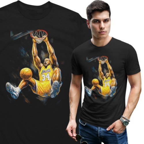 Męska koszulka koszykarska NBA Shaquille O'Neal 34 Los Angeles Lakers 1