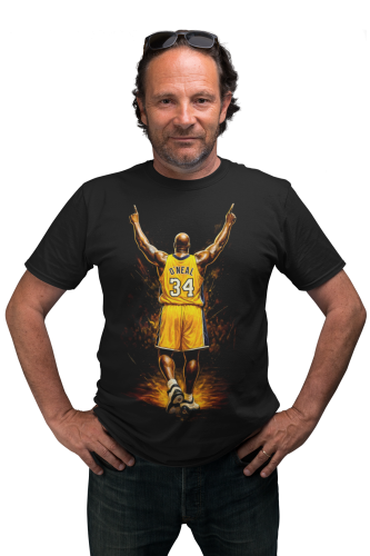 Koszulka męska NBA Shaquille O'Neal 34 Los Angeles Lakers Klasyczna koszulka koszykarska 3