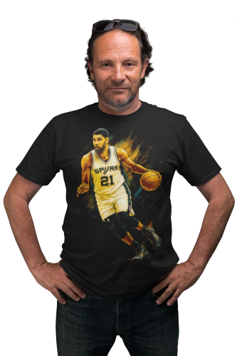 Koszulka koszykarska NBA Tim Duncan 21 San Antonio Spurs Streetwear 3