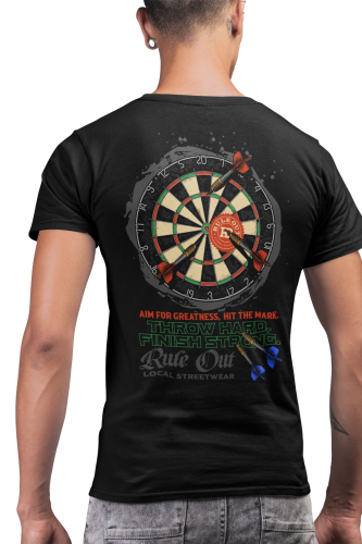  Koszulka Męska RULE OUT Streetwear Dart Rzutki Premium Bawełna Urban Styl 6