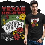Koszulka Męska RULE OUT Streetwear Texas Hold’em Poker Premium Bawełna